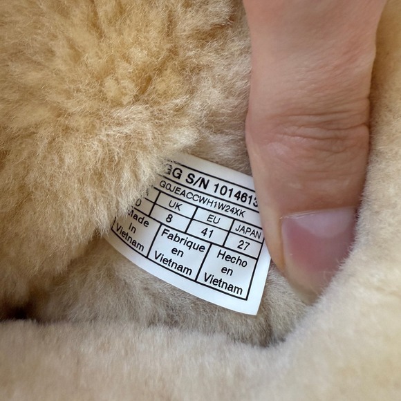 UGG Boots‎ Women's Chestnut Suede Sheepskin Shearling Lace Up Tassel Sz 10 - Picture 8 of 8